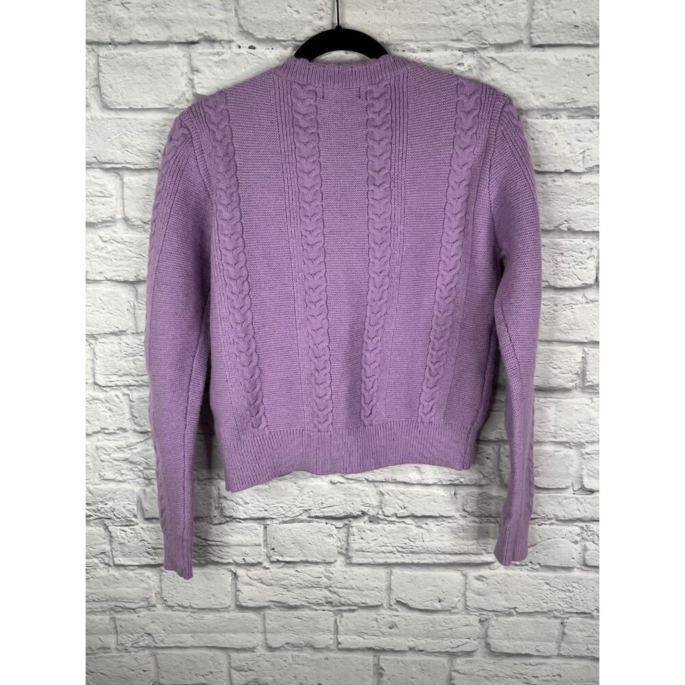 LULUS Women's Lavender V-Neck Sweater Cardigan Small - Picture 4 of 4